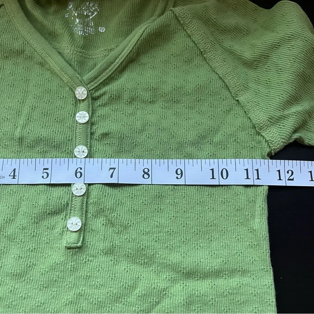 Y2K Old Navy Green Baby Doll Top Girls Size M Womens XS - Picture 8 of 10